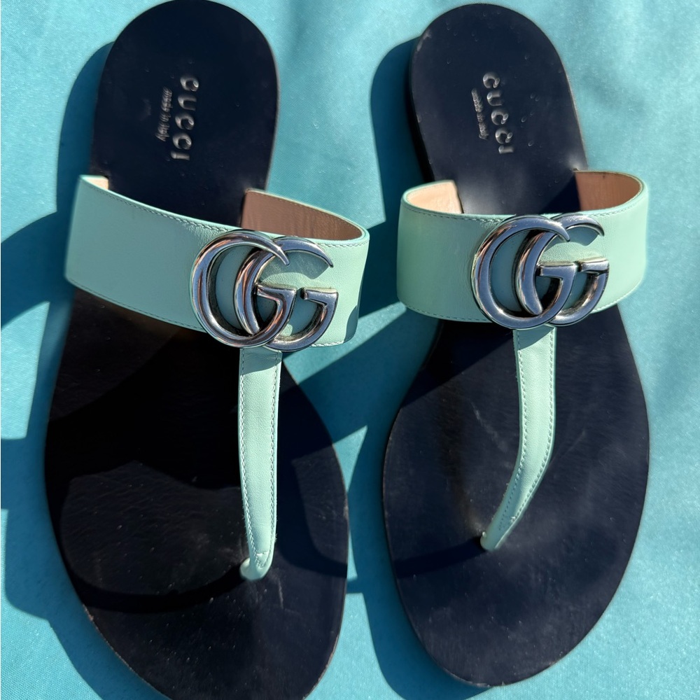 Gucci Mint Green Sandals